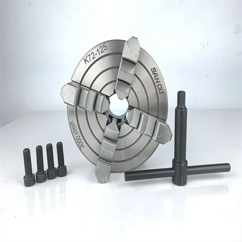 125mm مخرطة تشاك سانو 4 الفك المستقل تشاك K72-125 اليدوي نوع Metal Scroll Chuck in Saudi Arabia