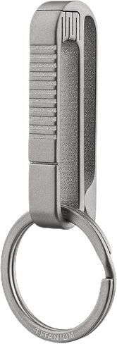 TISUR Belt Key Clip,Titanium Carabiner Key Chain Ring Holder for Belt, Quick Release Detachable Keychain Clip in Kuwait