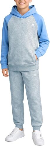 RBX Boys' Sweatsuit - 2 Piece Performance Fleece Hoodie Sweatshirt and Jogger Sweatpants - Active Tracksuit Set (4-12) in Saudi Arabia