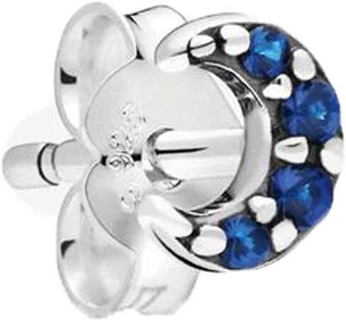 Pandora ME Jewelry Crescent Moon True Blue Crystal Single Stud Earring in Sterling Silver in Saudi Arabia
