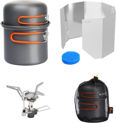 Fire-Maple Camping Pot Bowl Foldable Backpacking Cooking Set Pots for 1 Person Ultralight Outdoor Single Cookware in Saudi Arabia
