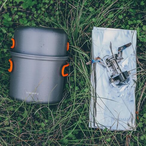 Fire-Maple Camping Pot Bowl Foldable Backpacking Cooking Set Pots for 1 Person Ultralight Outdoor Single Cookware in Saudi Arabia
