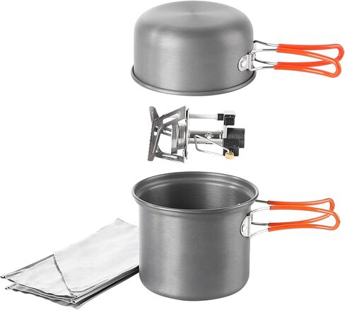 Fire-Maple Camping Pot Bowl Foldable Backpacking Cooking Set Pots for 1 Person Ultralight Outdoor Single Cookware in Saudi Arabia