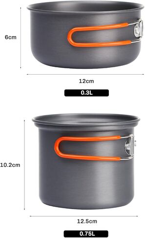 Fire-Maple Camping Pot Bowl Foldable Backpacking Cooking Set Pots for 1 Person Ultralight Outdoor Single Cookware in Saudi Arabia