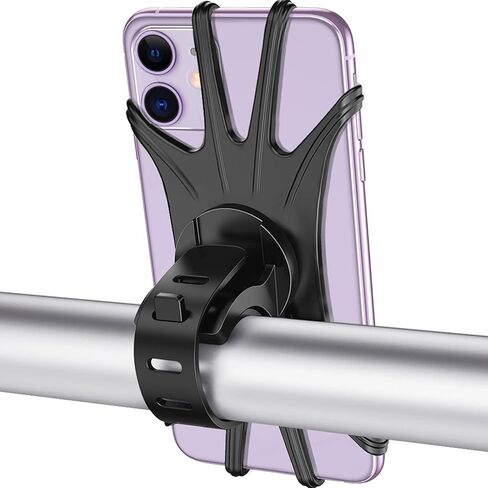 VUP Bike Phone Mount, Universal Bike Cell Phone Holder, 360° Rotatable, Silicone Bicycle Phone Mount Compatible with iPhone 15/14/13/Pro Max/Pro/mini/12/11/Xs/Max/Xr/X/7/8/Plus, 4.0''~6.7'' Cellphones in Saudi Arabia