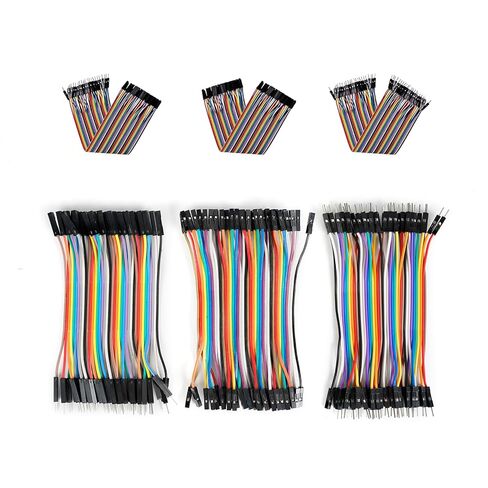 20cm+10cm 240pcs الأسلاك الطائر اللوح ، سلك دوبونت متعدد الألوان ، 40 نقطة من الذكور إلى الإناث ، M2M F2F كابلات الطائر اللوحة متعددة الألوان متوافقة مع مشاريع Arduino in Kuwait