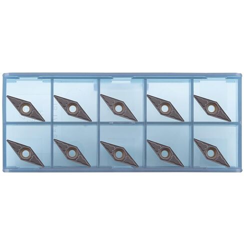 CDBP VCMT221 VCMT 110304PM CNC Lathe Indexable Carbide Turning Insert for Steel Metal Lathe Cutting, 1/4″ Inscribed Circle, 10pcs in Saudi Arabia