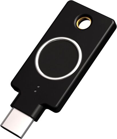 Yubico - Yubikey Bio C (Edition) - التوافق الأساسي - مفتاح أمان المصادقة متعددة العوامل (MFA) ، الاتصال عبر USB -C ، Biometric ، Fido Certified - حماية حساباتك عبر الإنترنت in Saudi Arabia