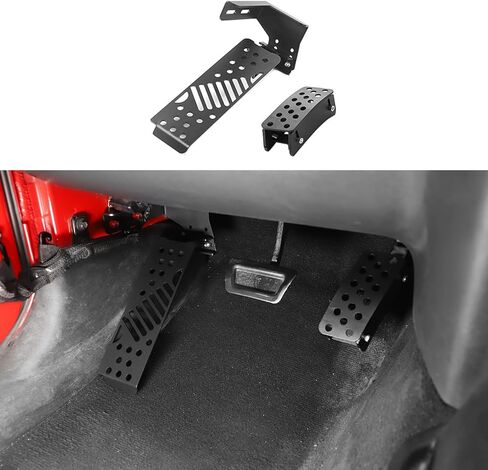 لوحة ركلة مسند القدم بدواسة ميتة من CheroCar متوافقة مع Jeep Wrangler JL/Gladiator JT 2018 2019 2020 2021 2022 2023 in Kuwait