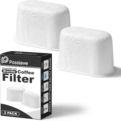 12-Pack Charcoal Water Filters Compatible with Breville BWF100 Machines, Breville Espresso Machine Water Filter Replacement in Saudi Arabia