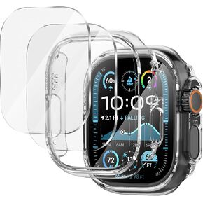 Suoman لساعة Apple Watch Ultra 4/3/2/1 49 ملم حافظة حماية للخصوصية - أسود in Kuwait