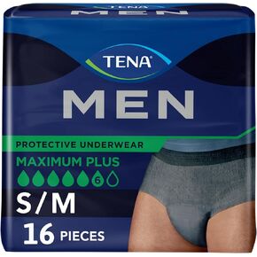 TENA Incontinence Underwear for Men, Super Plus Absorbency, Small/Medium - 16 count in Kuwait