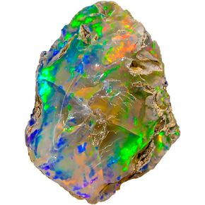 04.55Cts 100% A+ Natural Ethiopian Welo Opal Rough Stone, Raw Crystal, October Birthstone, Jewelry Making Gemstone, Ultra Fire Striking Opal, Opal Rock, Handpicked Stone, Size-08X14X06MM in Saudi Arabia