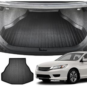 بطانة شحن ممتازة لسيارة Honda Accord LX Sport Sedan 2013-2017 - حماية 100% - بساط صندوق السيارة المناسب حسب الطلب - بساط شحن أسود لجميع المواسم - بطانات صندوق السيارة مقاسة بالليزر ثلاثية الأبعاد لسيارة Honda Accord EX in Kuwait