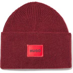 HUGO mens Knitted Beanie With Turn Up Cuff Beanie Hat in Kuwait