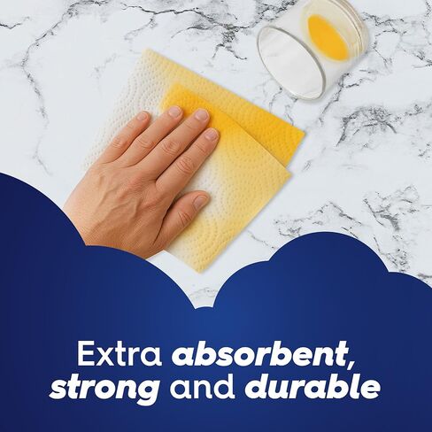 White Cloud Ultra PRO Ultra Absorbent Paper Towel, Choose-a-Size Sheets, 2 Packs of 6 DOUBLE Rolls = 24 Regular Rolls in Saudi Arabia