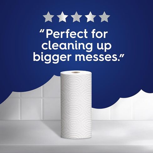 White Cloud Ultra PRO Ultra Absorbent Paper Towel, Choose-a-Size Sheets, 2 Packs of 6 DOUBLE Rolls = 24 Regular Rolls in Saudi Arabia