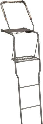 Guide Gear 15' Hunting Ladder Tree Stand with Shooting Rail, Elevated Climbing Mesh Seat, Hunting Gear Equipment Accessories Camo in Saudi Arabia