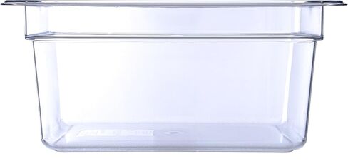 Carlisle FoodService Products Storplus 1/2-Size Food Pan for Catering, Buffets, and Restaurants, Polycarbonate 6 Inches Deep, Clear, (Pack of 6) in Saudi Arabia