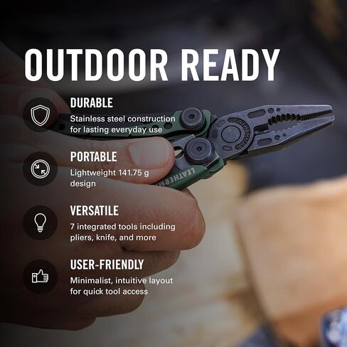 LEATHERMAN, Skeletool, 7-in-1 Lightweight, Minimalist Multi-tool for Everyday Carry (EDC), Home, Garden & Outdoors, Stainless Steel in Saudi Arabia