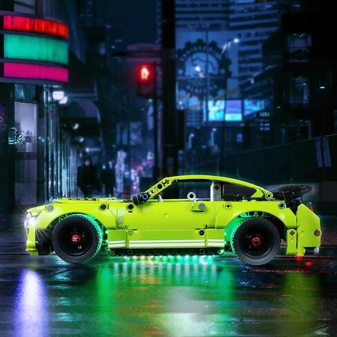 مجموعة إضاءة LED من VONADO لسيارة Lego Technic Ford Mustang Shelby GT500 42138، إضاءة DIY متوافقة مع Lego Mustang 42138 (بدون نموذج Lego)، مجموعة إضاءة Lego للديكور الإبداعي كهدية للأطفال (الضوء فقط) in Saudi Arabia
