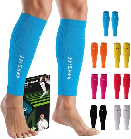 NEWZILL Compression Calf Sleeves (20-30mmHg) for Men & Women - Perfect Option to Our Compression Socks - For Running, Shin Splint, Medical, Travel, Nursing in Saudi Arabia