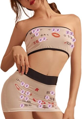 SINROYEE Ladies Sexy Cosplay Lingerie Japanese Anime Bikini Lolita Kawaii Bra and Panty Set For womens in Saudi Arabia