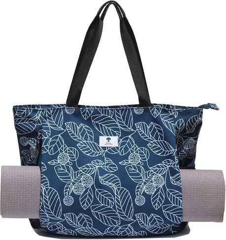 ESVAN Yoga Mat Bag Yoga Tote Carrier Shoulder Bag Carryall Tote for Office,Yoga,Pilates,Travel,Beach and Gym in Kuwait