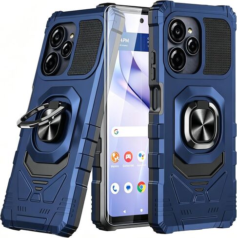 for Blu View Speed Ultra 5G Case with 1 Pack Screen Protector Purple in Kuwait