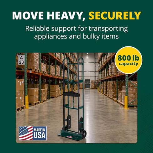 شاحنة يدوية من Harper Trucks 6781، باللون الأخضر الداكن ورافعة شوكية للساعد تتسع لشخصين لرفع وتحريك الأشرطة؛ رفع ونقل وحمل الأثاث أو الأجهزة أو المراتب أو أي عنصر يصل وزنه إلى 800 رطل، برتقالي in Saudi Arabia