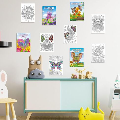 Pasimy 24 Pcs Butterfly Coloring Books Bulk Mandala Butterflies Coloring Book for Kids Toddler Teens Adults Birthday Gifts Butterfly Party Favors Goodies Bag Fillers Classroom Activity Supplies in Saudi Arabia