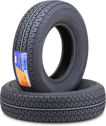 2 New Premium Trailer Tires ST205/75R15 205 75 15 8-Ply Load Range D Steel Belted Radial w/Scuff Guard 205 75R15 in Saudi Arabia
