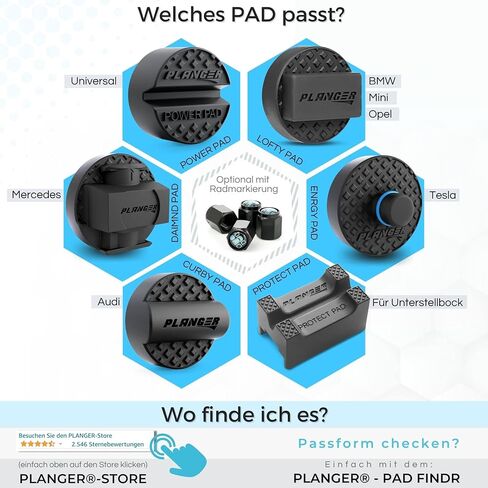 PLANGER® - Daimnd Pad - Rubber Jack Pad for Mercedes Benz (Special CAR Brands from Germany) Trolley Jack, Vehicle Lift and Axle Stand - Protects Your Car, SUV in Saudi Arabia