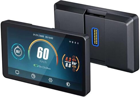 Carabc DB601 لـ BMW Motorcycles Touchcreen ، شاشة التوصيل والتشغيل الذكية ، دعم CarPlay/Android Auto ، IP68 مقاوم للماء ، 60 إطارًا في الثانية ، GPS المدمج ، قراءة البيانات in Kuwait