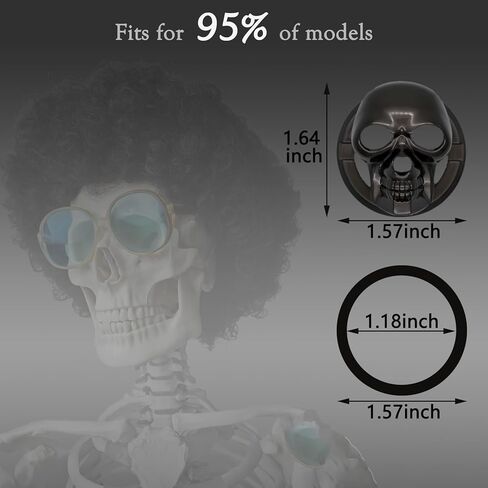 DUNGGLE Car Start Stop Button Cover Skull Ignition Protective Cover Push Start Button Cover Anti-Scratch Car Engine Decoration Ring Car Interior Accessory in Saudi Arabia