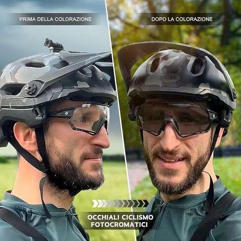 X-TIGER Photochromic Cycling Glasses for Men Women Clear Sports Sunglasses for MTB Bike Baseball Running UV Protection in Saudi Arabia