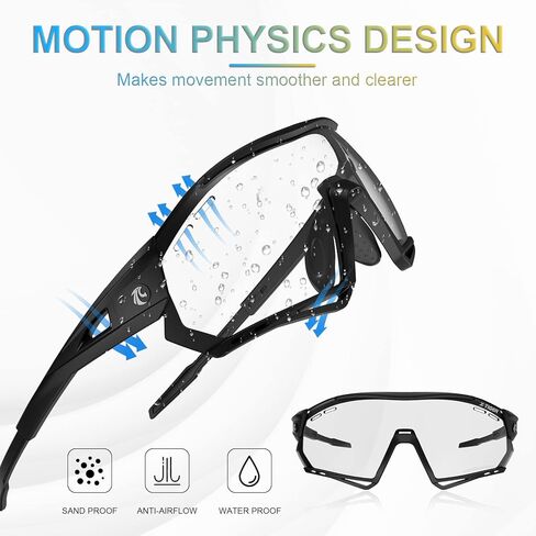 X-TIGER Photochromic Cycling Glasses for Men Women Clear Sports Sunglasses for MTB Bike Baseball Running UV Protection in Saudi Arabia