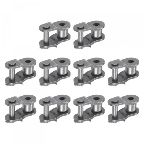 uxcell 5Pcs #50 Chain Offset Half Link Roller, 5/8" Pitch Carbon Steel, Standard Chain End Connector Split Links for 10A Chain in Kuwait