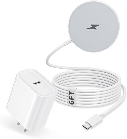 Magnetic iPhone Wireless Charger,10FT Fast Charging Apple Mag Safe Charger Wireless Charging Pad for iPhone 16 Pro Max/16 Plus/15 Pro Max/15 Plus/14/13/12/11/AirPods 4/3/Pro2 Phone Mag safe Charge Pad in Kuwait