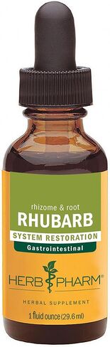 Herb Pharm Certified Organic Rhubarb Liquid Extract for Digestive System Support, 1 Fl Oz (Pack of 1) in Saudi Arabia