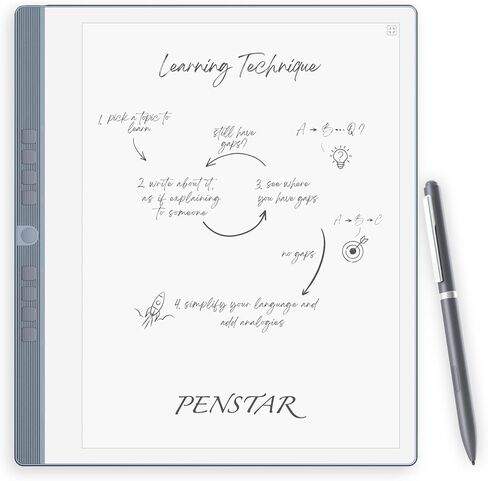 eNote 2 Paper Tablet, 10.3-inch 300 PPI Pen Only E-Ink Writing Tablet, 4G 128G Digital Notebook, AI Powered Voice-to-Text, Includes Two B5 Stylus Pens in Saudi Arabia