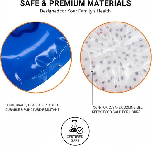 These multicolored reusable ice packs for lunch bags and coolers help keep food, beverages, and snacks crisp (3 piece) in Saudi Arabia