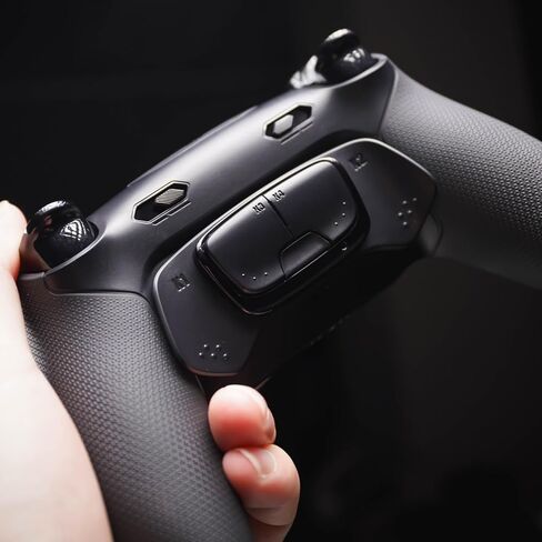 Hexgaming Ultimate Pro Gaming Controller متوافق مع PS5/PC/Mobile - 4 أزرار خلفية ، 6 ملفات تعريف مخصصة ، مشغلات قابلة للتعديل ، 8 أتباع قابلة للتبديل - Explorer Black in Saudi Arabia