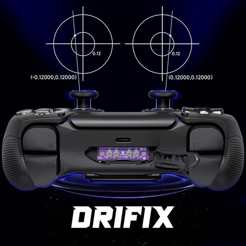 Hexgaming Ultimate Pro Gaming Controller متوافق مع PS5/PC/Mobile - 4 أزرار خلفية ، 6 ملفات تعريف مخصصة ، مشغلات قابلة للتعديل ، 8 أتباع قابلة للتبديل - Explorer Black in Saudi Arabia