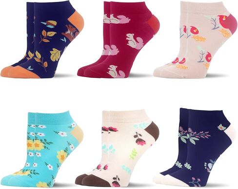 WeciBor Women's Fancy Funny Casual Combed Cotton Ankle Socks Pack in Saudi Arabia