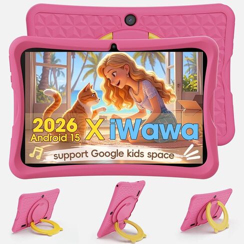 Digiland Kids Tablet 10.1 Inch Android 15 for Toddler ، 6GB RAM 32GB ROM ، Bluetooth 5.0 ، IPS Screen Control Control Dual Campar in Saudi Arabia