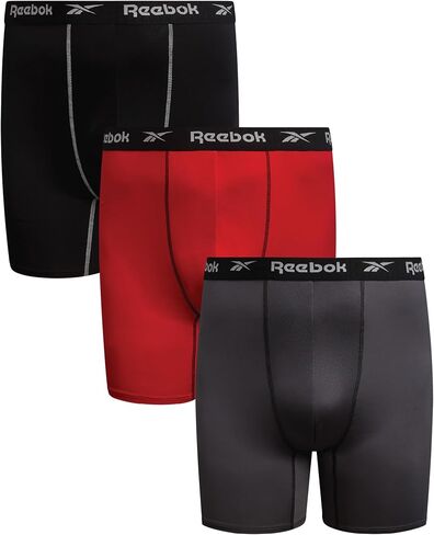 Reebok Men's Underwear - Big & Tall Performance Boxer Briefs (3 Pack) in Saudi Arabia