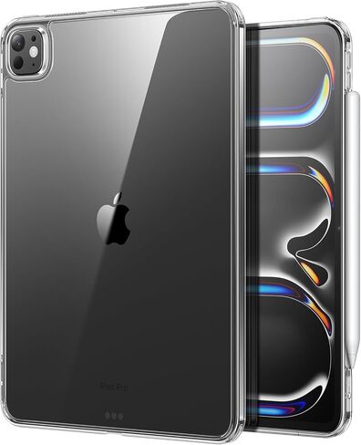 ESR for iPad Pro 13 Inch Case (2024), Thin and Lightweight, Shock and Drop Protection, Yellowing Resistant, Hard Back, Supports Pencil Pro and Pencil(USB-C), Classic Series, Clear in Saudi Arabia