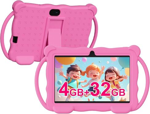 Kids Tablet 7 inch for Children,32GB ROM Toddler Learning Tablet with Protective Case,Pre-Installed Educational Apps, Parental Control,Gift for Boys and Girls. (Blue) in Saudi Arabia