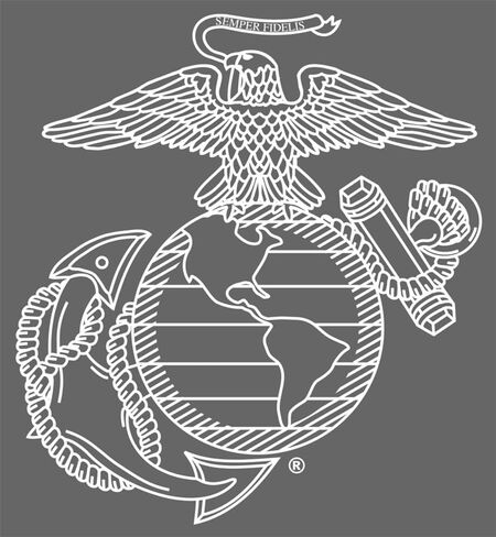 ملصق نقل نافذة من الفينيل USMC in Saudi Arabia
